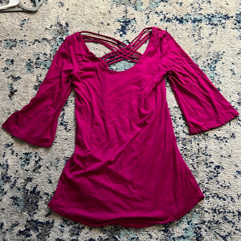 bobi 3/4 Sleeve Casual Dress